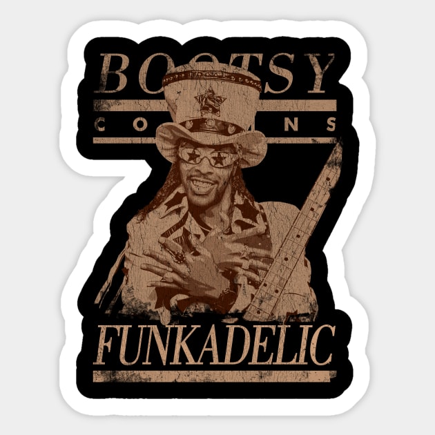 Bootsy Funkadelic Sticker by PONGEISM STRIPEYE